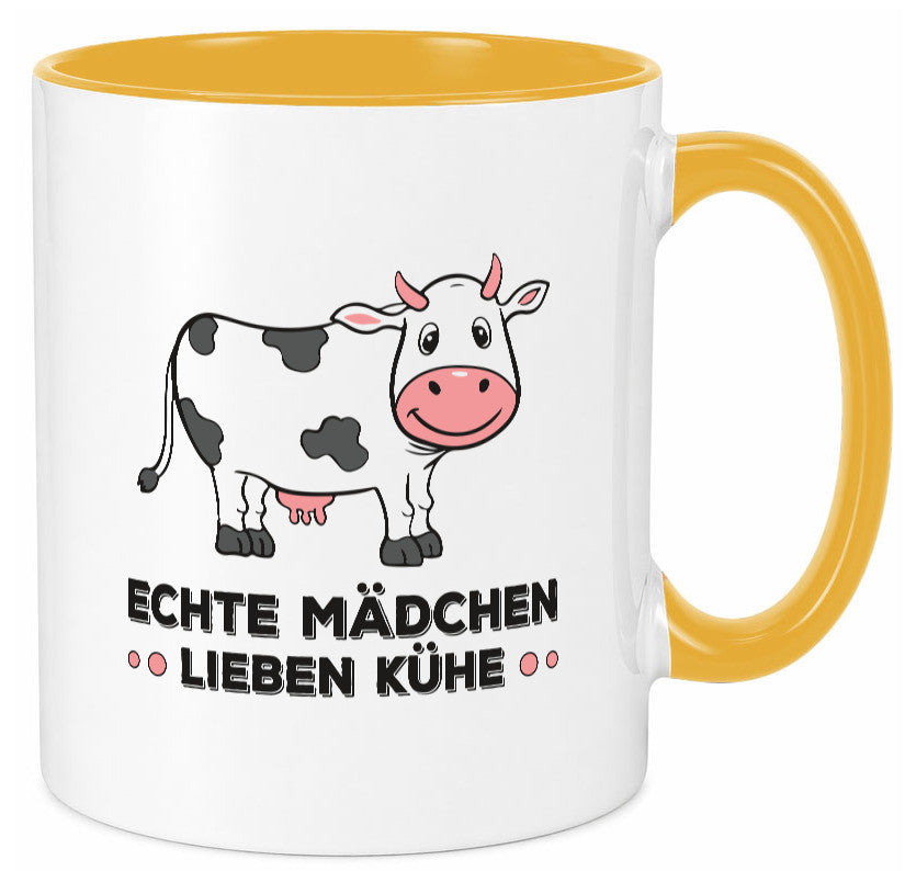 Echte mädchen lieben Kühe | Farm Farmer Bauer lustiger Spruch Geschenk Humor