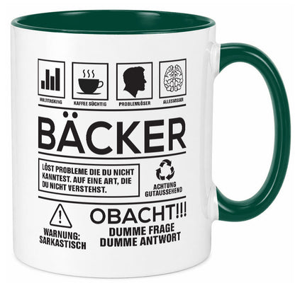 Achtung Probleme Bäcker | Bäckerei Backen Konditor Geschenk Humor Geschenkidee