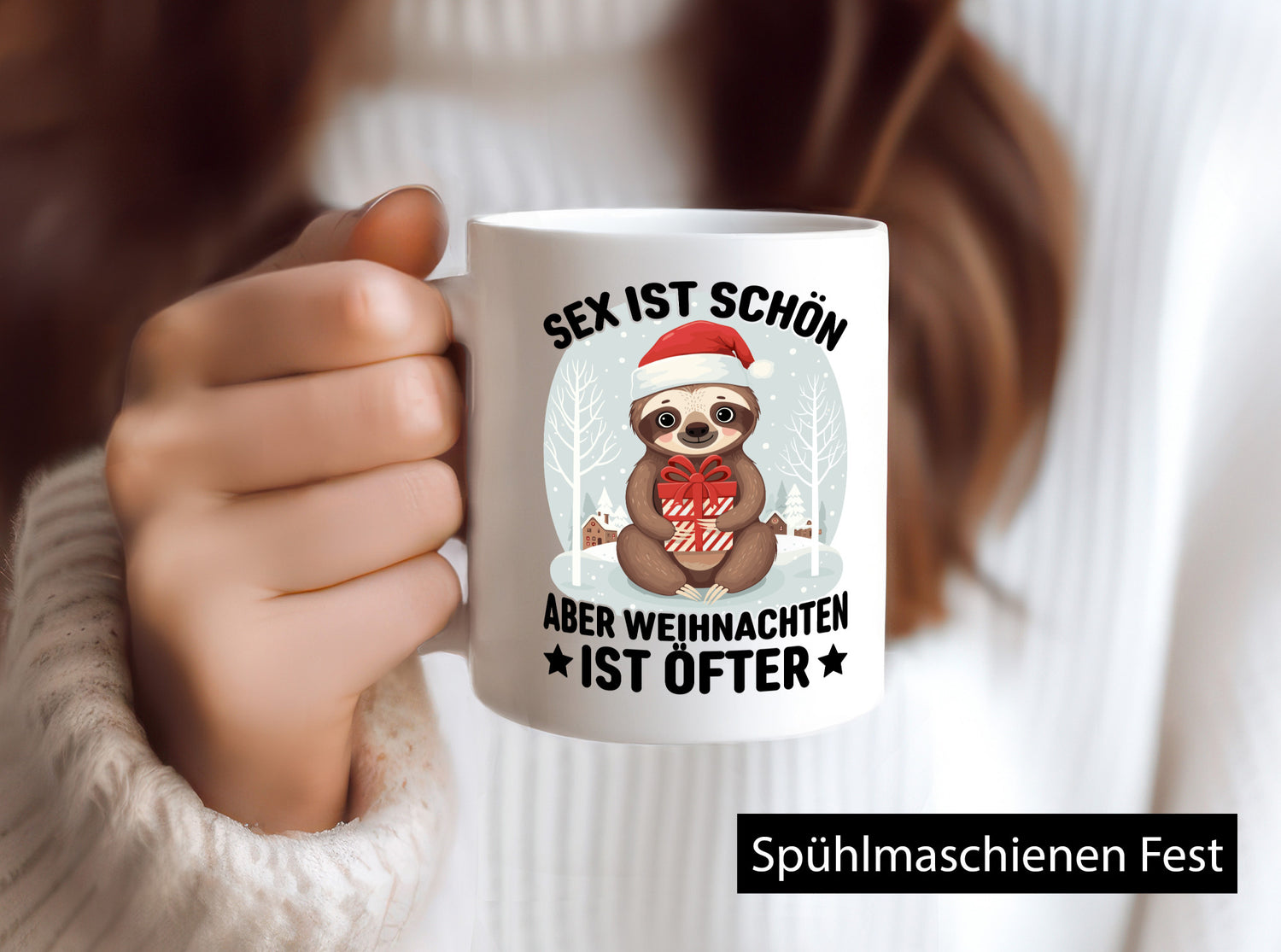 Sex ist schön aber Weihnachten öfters | lustiger Spruch Geschenk Humor