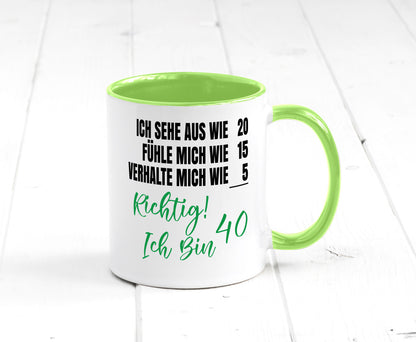 Ich bin Jung | 40 Geburtstag Verhalte mich wie ein Kind Geschenk Geschenkidee