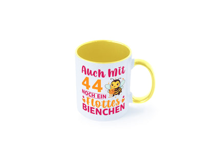 44. Geburtstag | Flottes Bienchen 44 Jahre Geschenkidee Humor Tasse