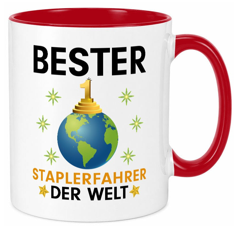Welt Bester Staplerfahrer | Gabelstapler Fahrer Geschenkidee Humor Tasse