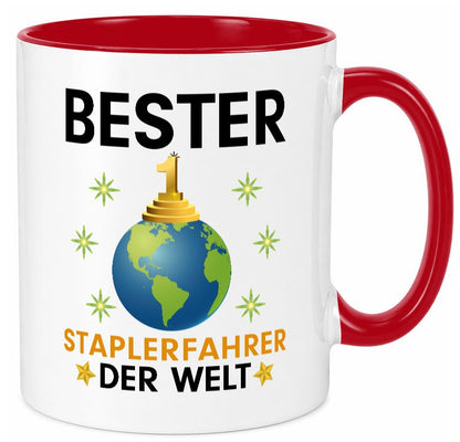 Welt Bester Staplerfahrer | Gabelstapler Fahrer Geschenkidee Humor Tasse