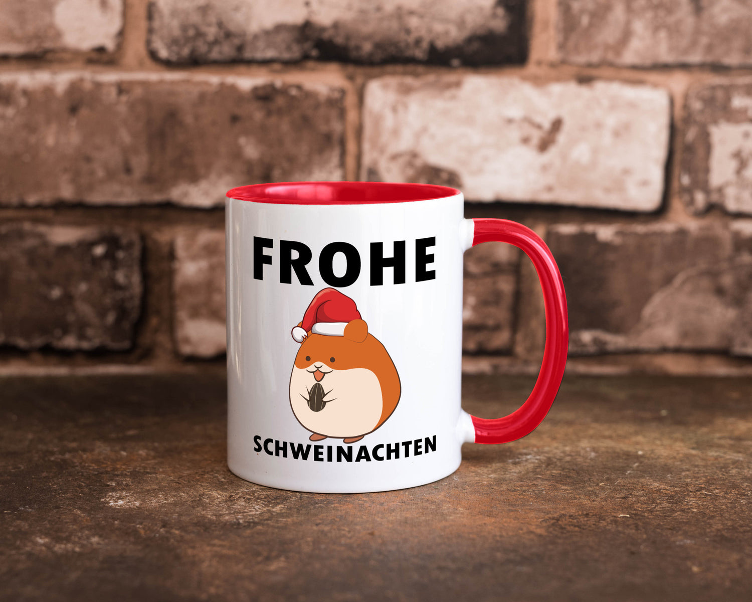 Frohe Schweinachten | Meerschweinchen Weihnachten lustiger Spruch Geschenk