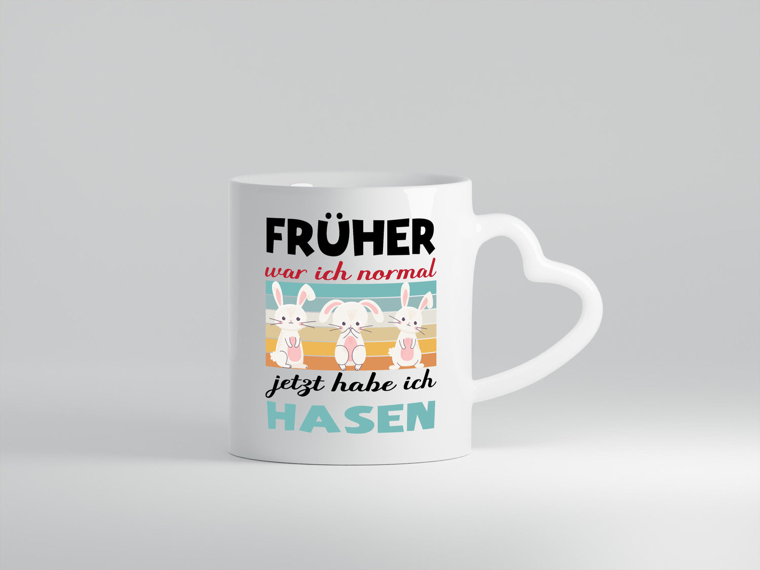 Früher war ich normal | Hasen Tiere Mama lustig Familie Geschenkidee Geschenk