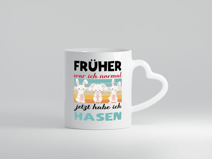 Früher war ich normal | Hasen Tiere Mama lustig Familie Geschenkidee Geschenk