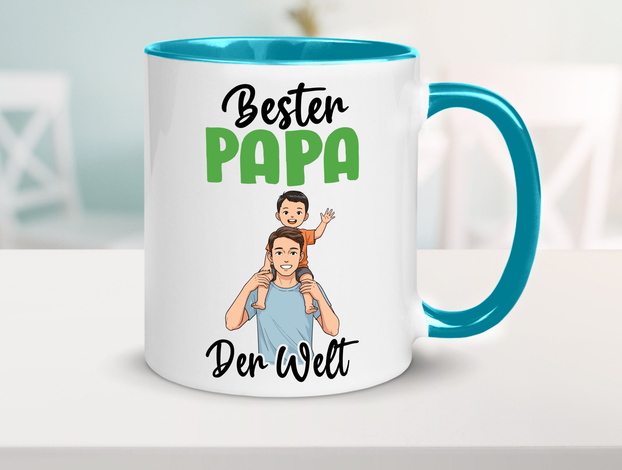 Bester Papa | Vatertag Daddy Familie lustiger Spruch Geschenk Geschenkidee Tasse