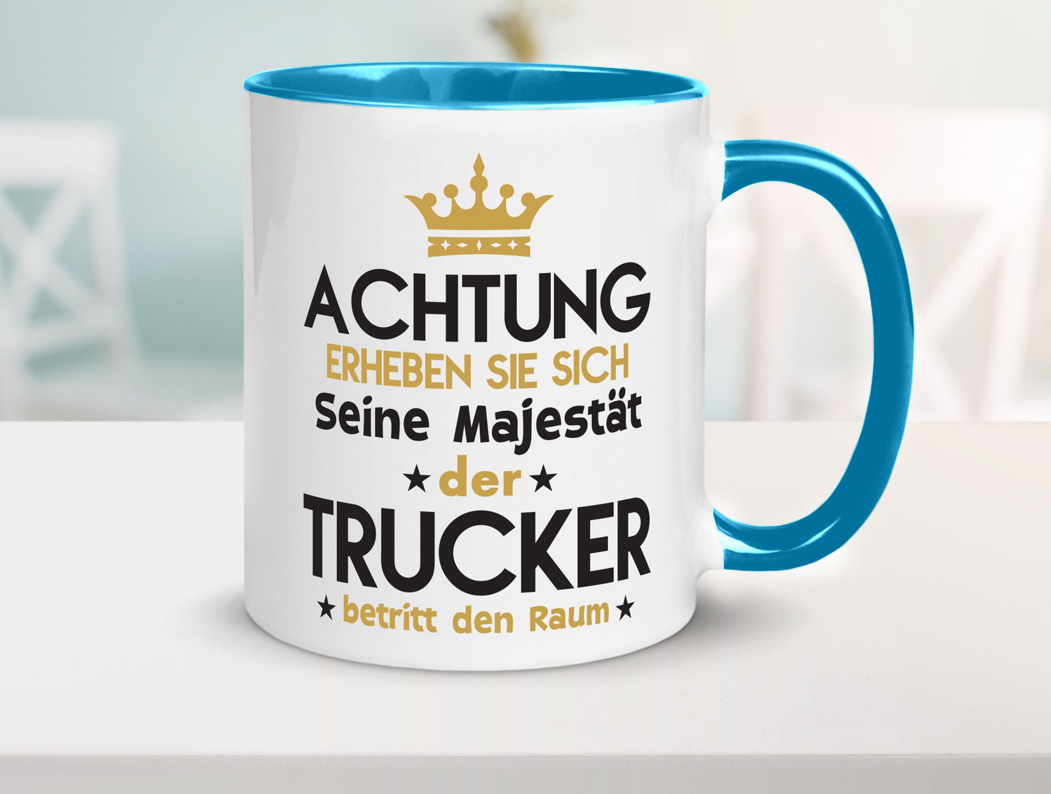 Seine Majestät Trucker | LKW Fahrer Beruf Humor Arbeit Kollegen Büro