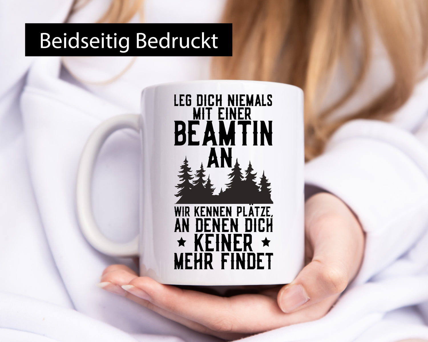 Nicht mir Beamtin anlegen | Polizistin Wald Revier lustiger Spruch Geschenk