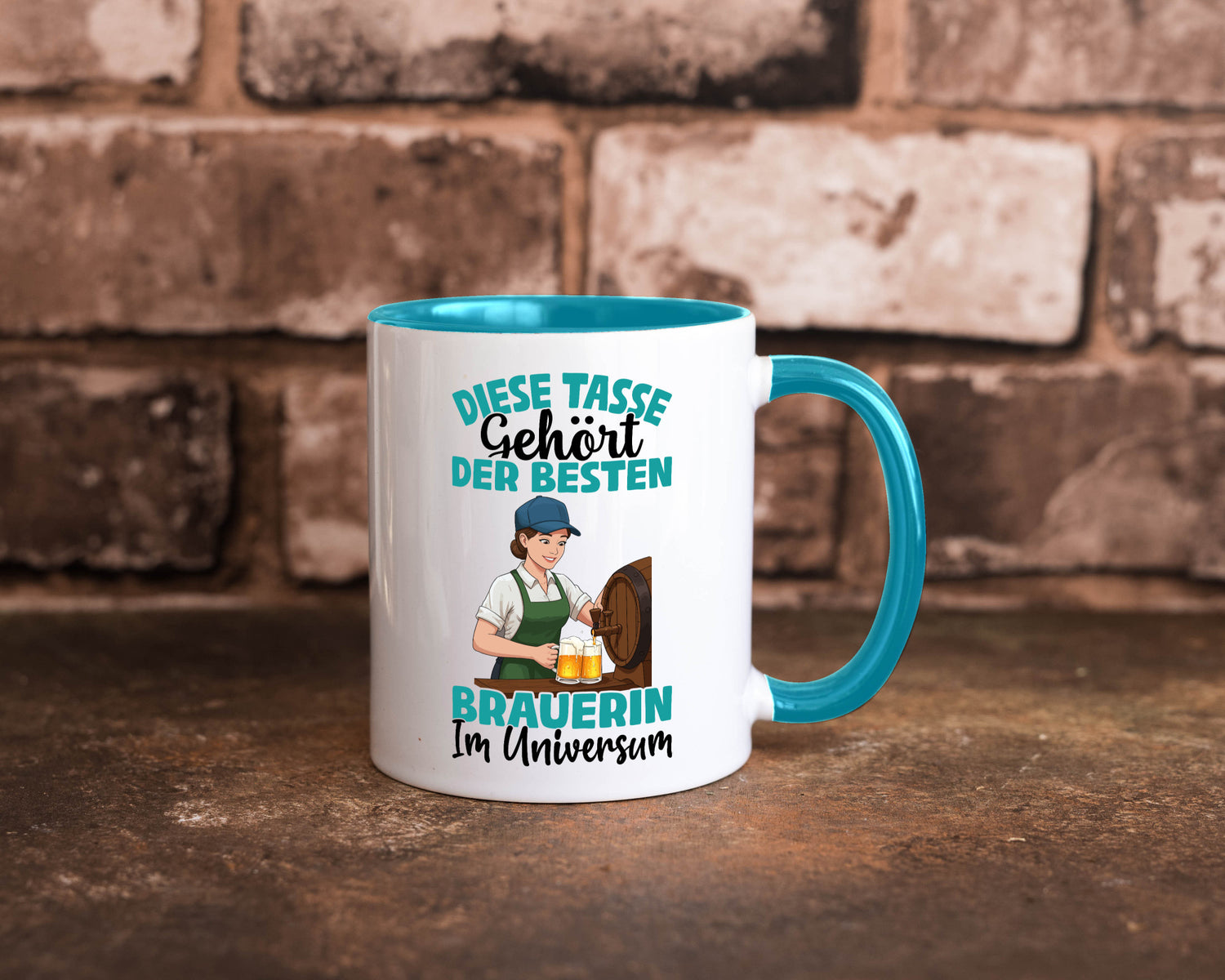 Im Universum: Brauerin | Bier Brauerei lustiger Spruch Geschenk Humor