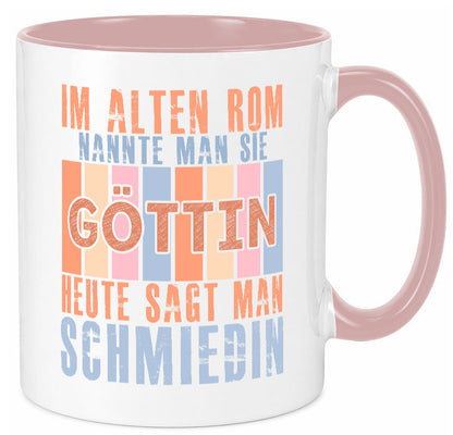 Heute sagt man: Schmiedin | Schmied Beruf Schmiederei lustiger Spruch Geschenk