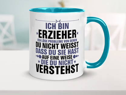 Löse Probleme: Erzieher | Pädagoge Schule v2 lustiger Spruch Geschenk Humor