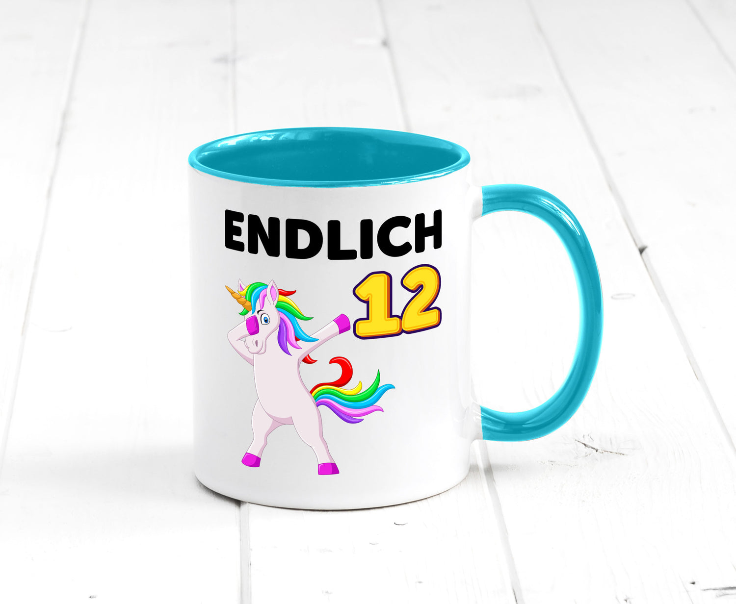 12. Geburtstag | endlich 12 Jahre Einhorn Mädchen lustig Geschenkidee Geschenk