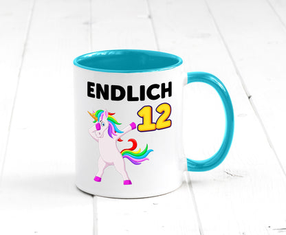12. Geburtstag | endlich 12 Jahre Einhorn Mädchen lustig Geschenkidee Geschenk