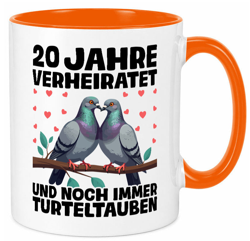 20 Jahre verheiratet | Turteltauben Ehe Ehepaar lustig Humor Geschenkidee