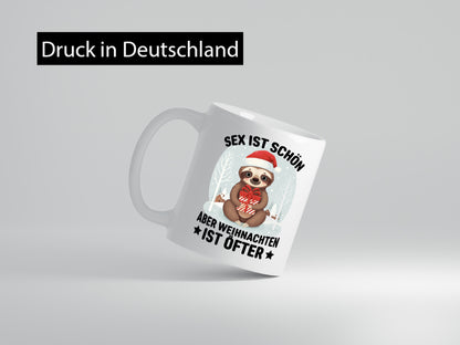Sex ist schön aber Weihnachten öfters | lustiger Spruch Geschenk Humor