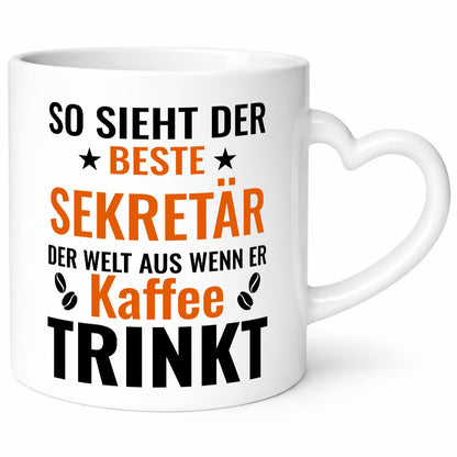 Kaffee trinkt: Sekretär | Büro Geschenkidee Arbeit Kollegen Humor Tasse