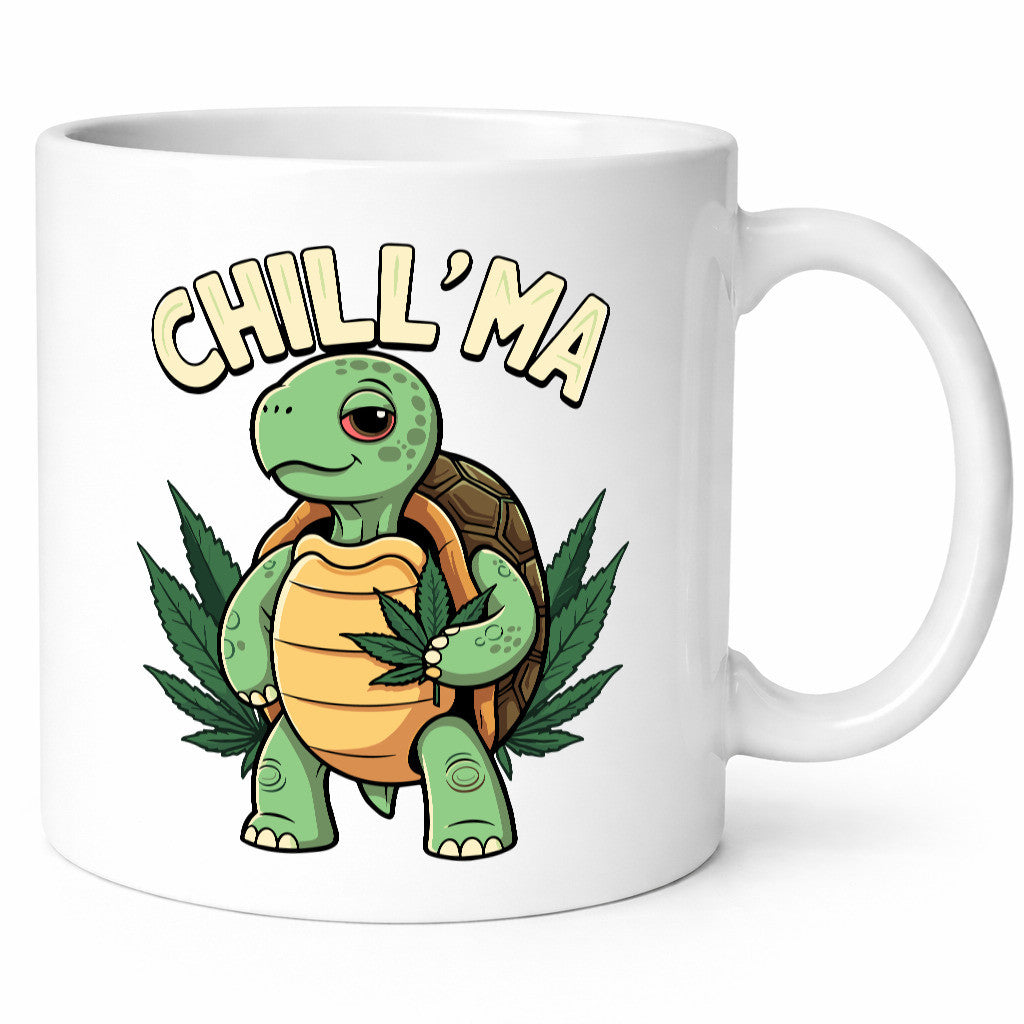 Chill ma | Cannabis Schildkröte v2 Geschenk Humor Geschenkidee lustiger Spruch