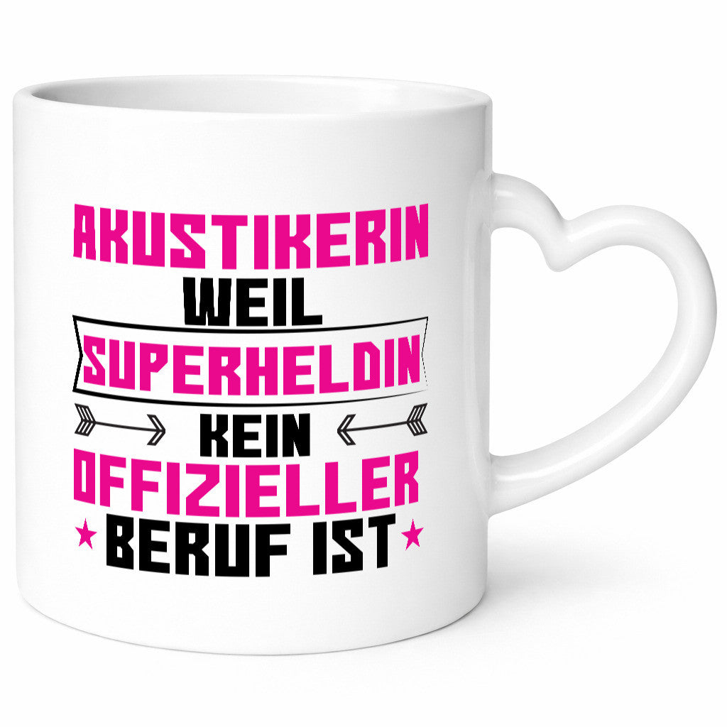 Superheldin Akustikerin | Akustik Hörgeräteakustik Geschenk Humor Geschenkidee