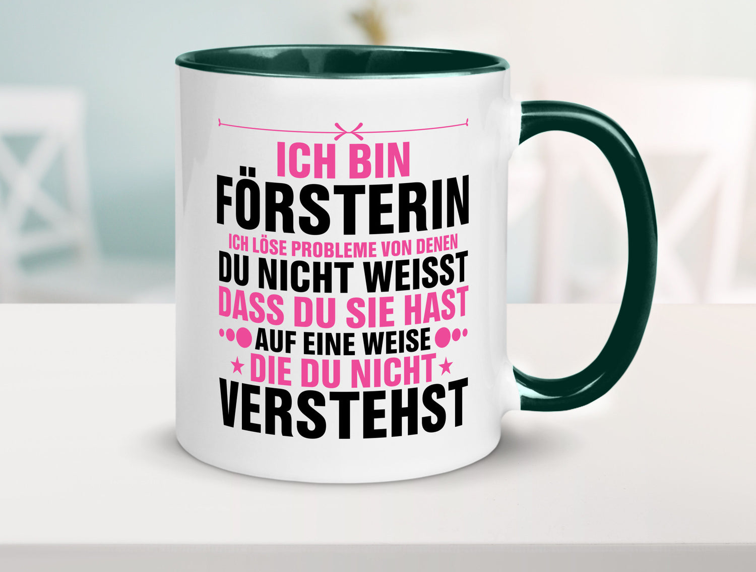 Löse Probleme: Försterin | Forst Arbeit lustiger Spruch Geschenk Kollegen Büro