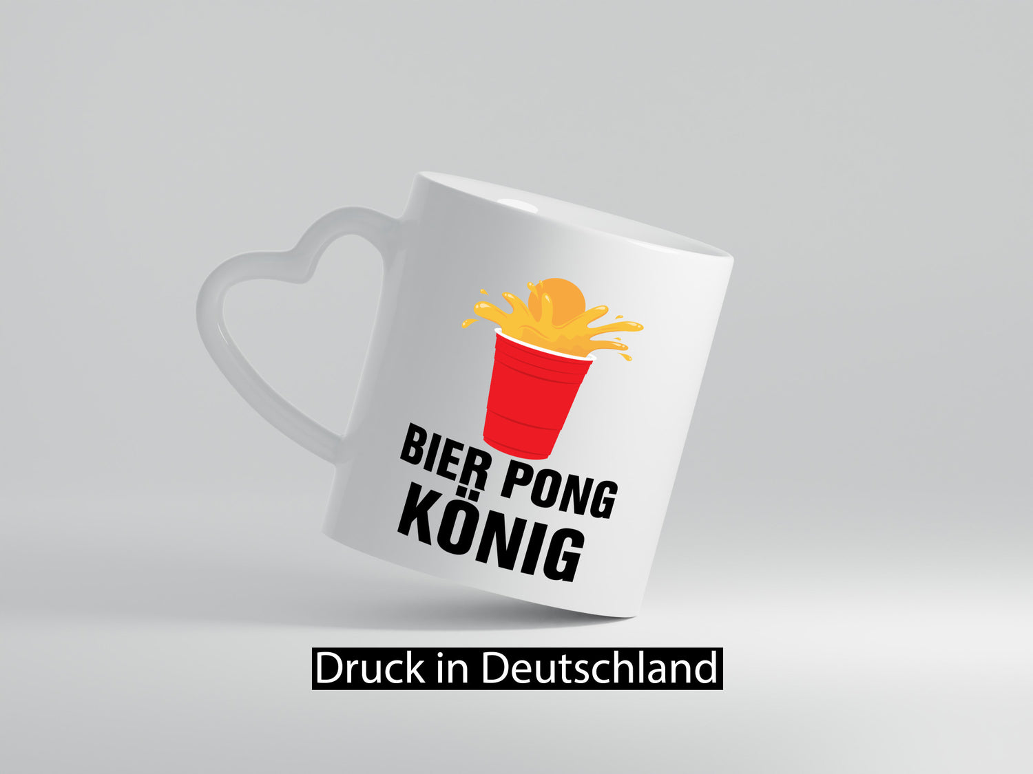 Bier Pong König | Party Bierliebhaber Spiele Geschenkidee Humor Tasse