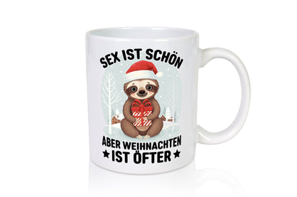 Sex ist schön aber Weihnachten öfters | lustiger Spruch Geschenk Humor