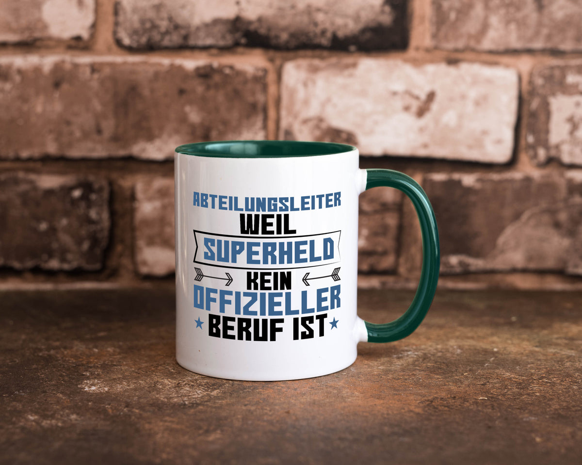 Superheld Abteilungsleiter| Führungskraft Geschenkidee Humor Tasse