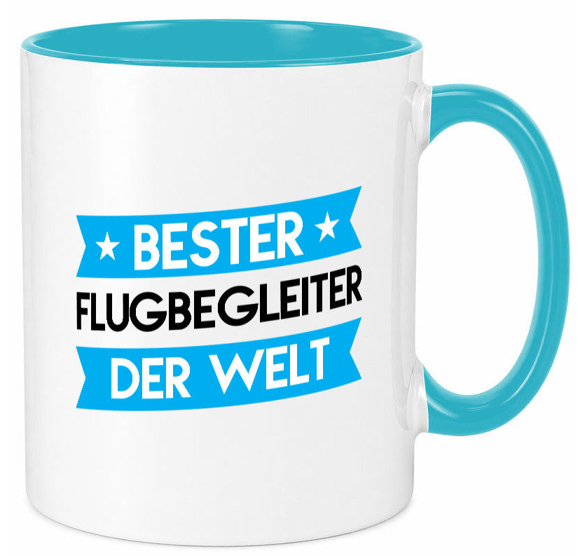 Bester Flugbegleiter | Steward Flughafen Humor Geschenkidee Tasse