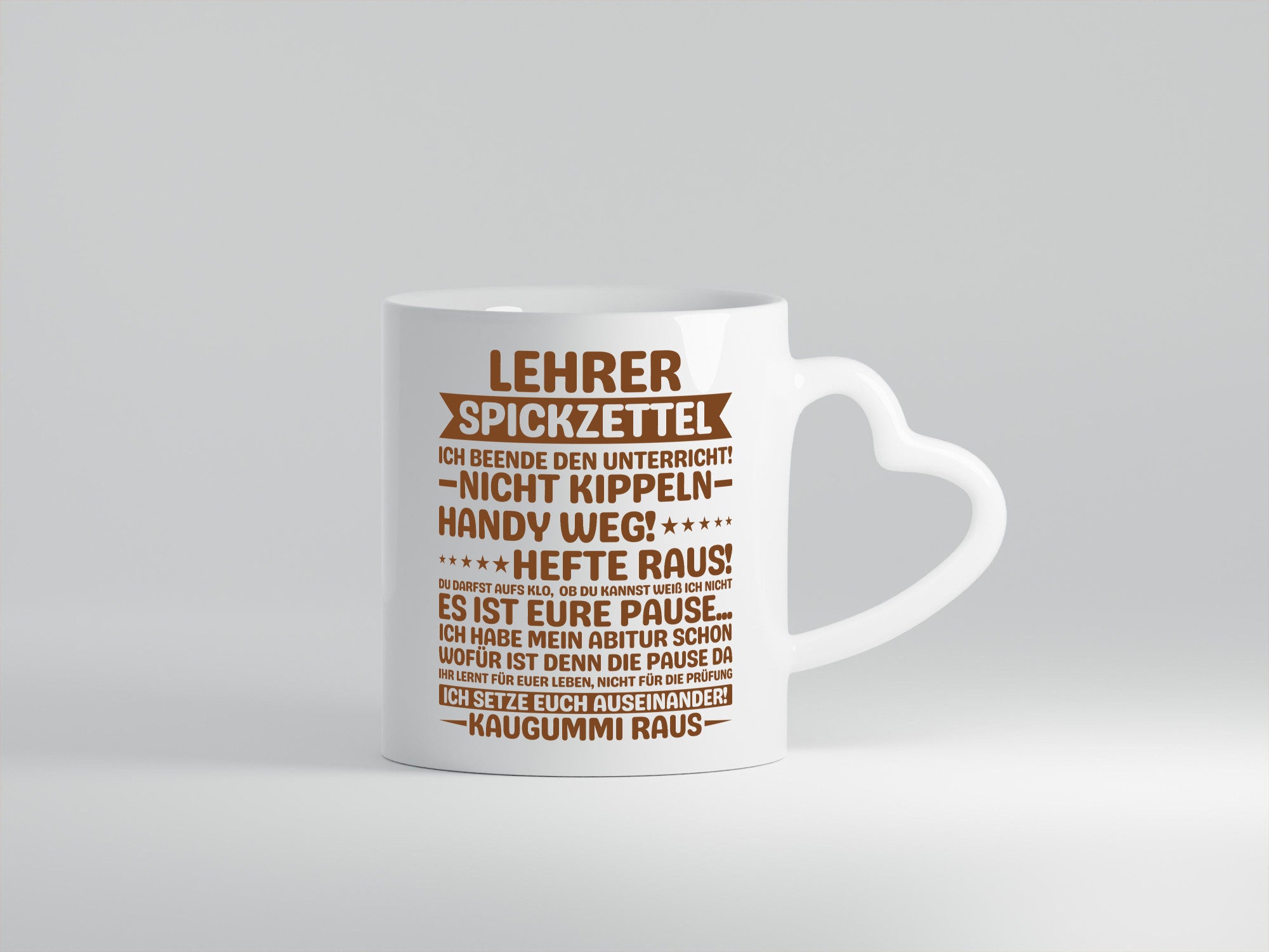 Lehrer Spickzettel | Beruf Tasse lustiger Spruch vl5 lustig Arbeit Kollegen