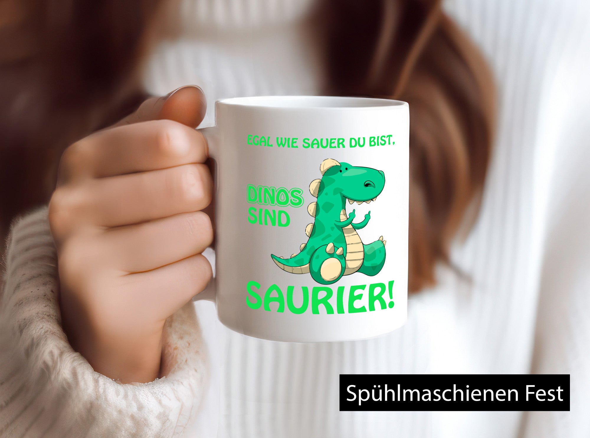 Dinos sind Saurier | witziger Dinosaurier Spruchtasse lustig Humor Geschenkidee