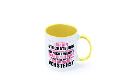 Löse Probleme: Stuckateurin | Innenausbau Humor Geschenkidee Tasse