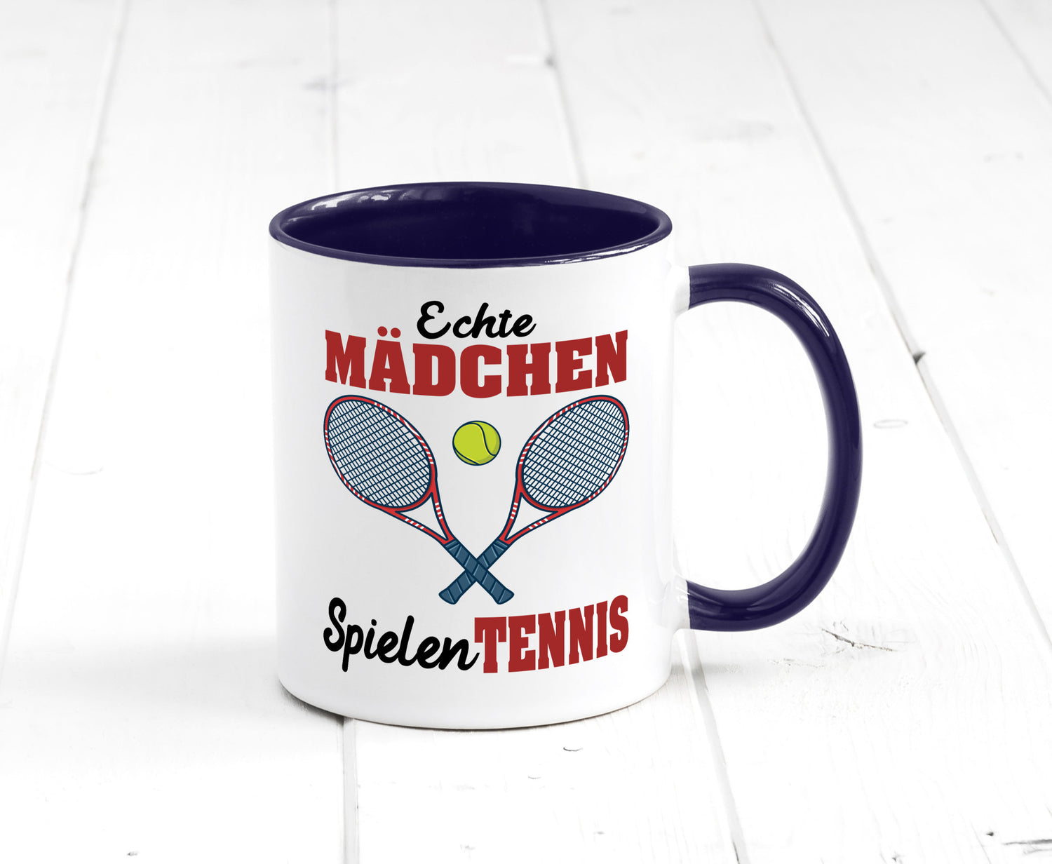 Echte Mädchen Spielen Tennis | Sport Geschenkidee Humor Tasse
