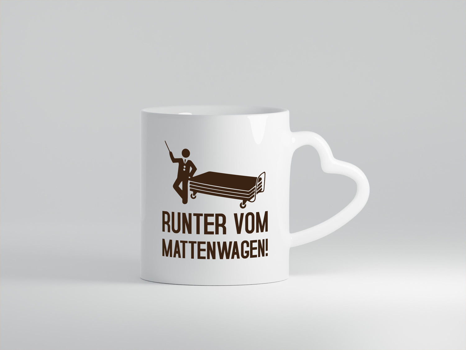Runter vom Mattenwagen | Mensch lustig Humor Geschenkidee Geschenk Tasse