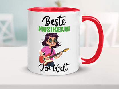 Beste Musikerin | Musik Musikantin v2 Geschenkidee Humor Tasse