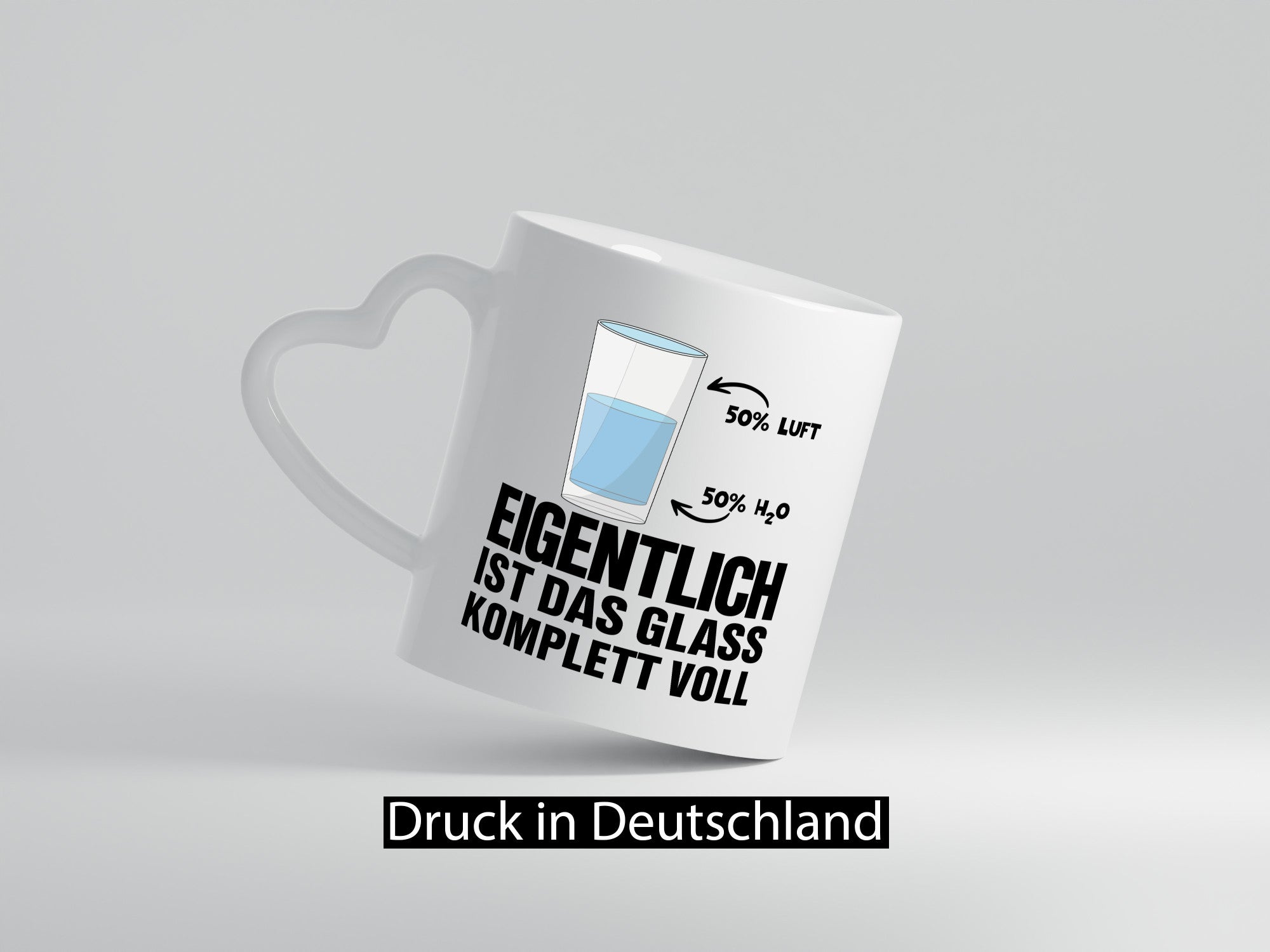 Wasserglas Motiv | Optimist Tasse Chemiker Chemie Humor Geschenkidee