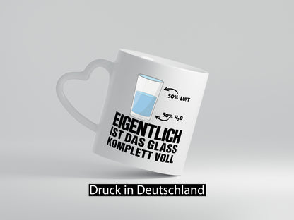 Wasserglas Motiv | Optimist Tasse Chemiker Chemie Humor Geschenkidee