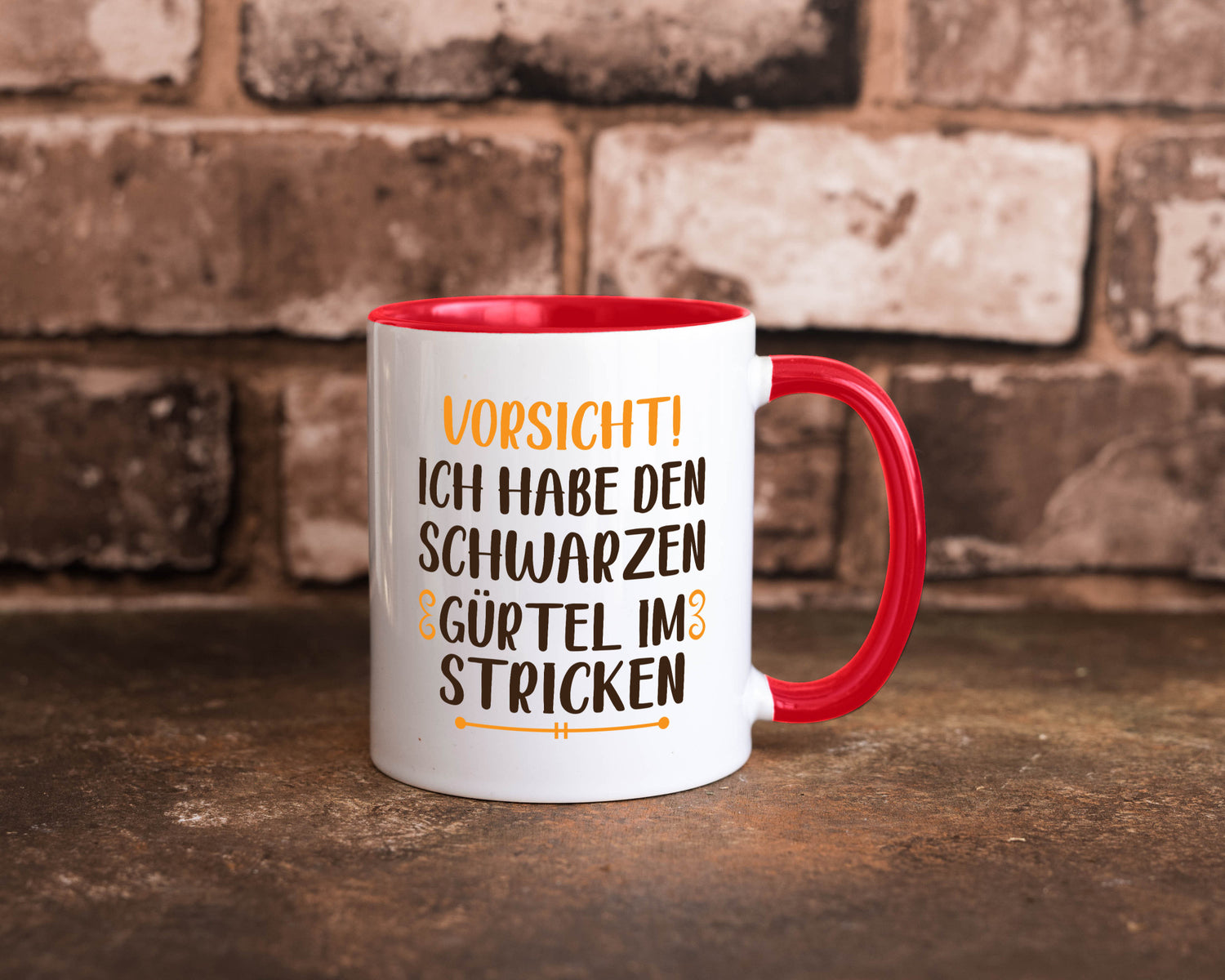 Schwarzen Gürtel im Stricken | Stricknadel lustiger Spruch Geschenk Humor