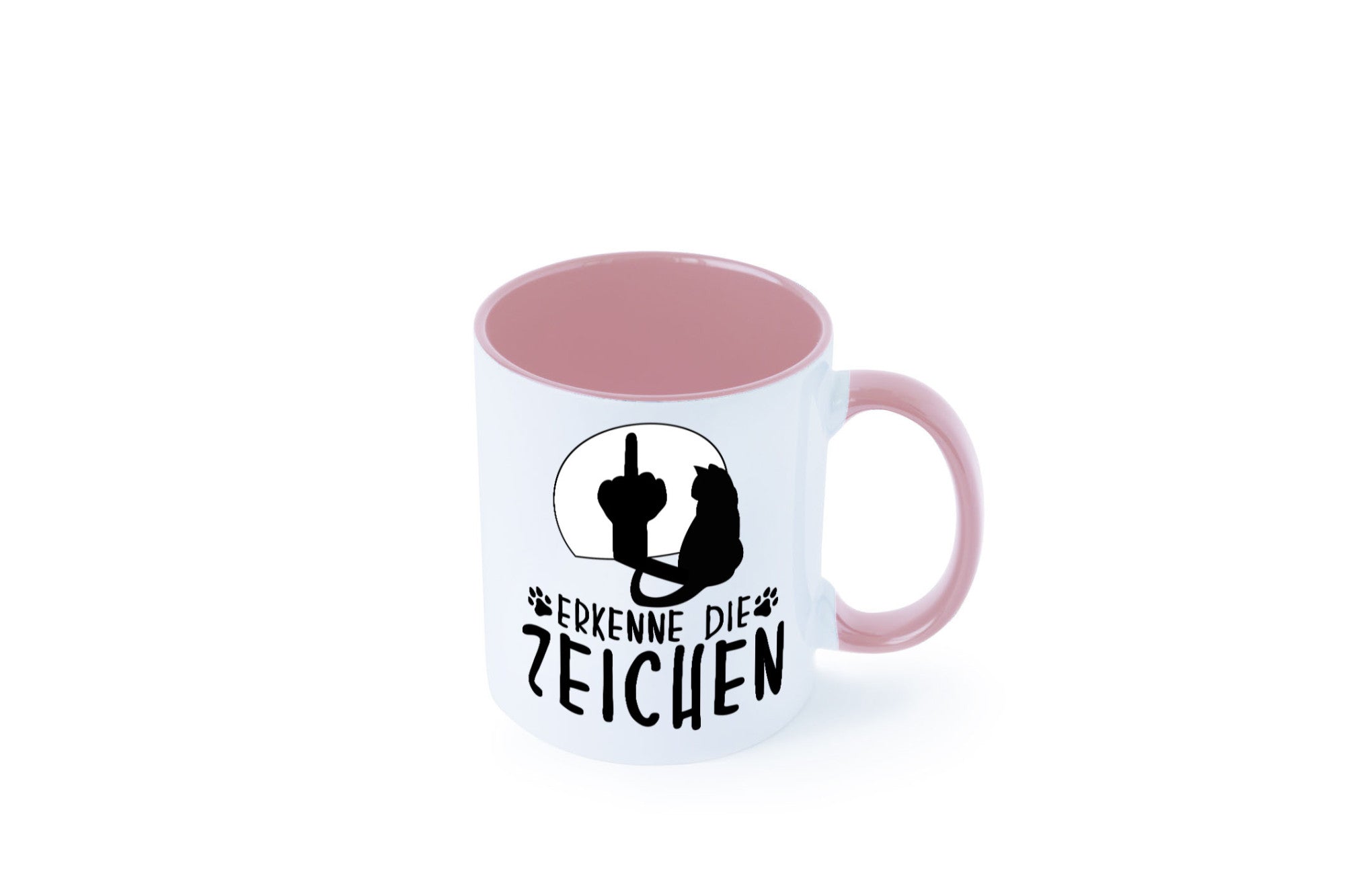 Erkenne die Zeichen | Katze Humor Tierliebhaber Geschenkidee Tasse