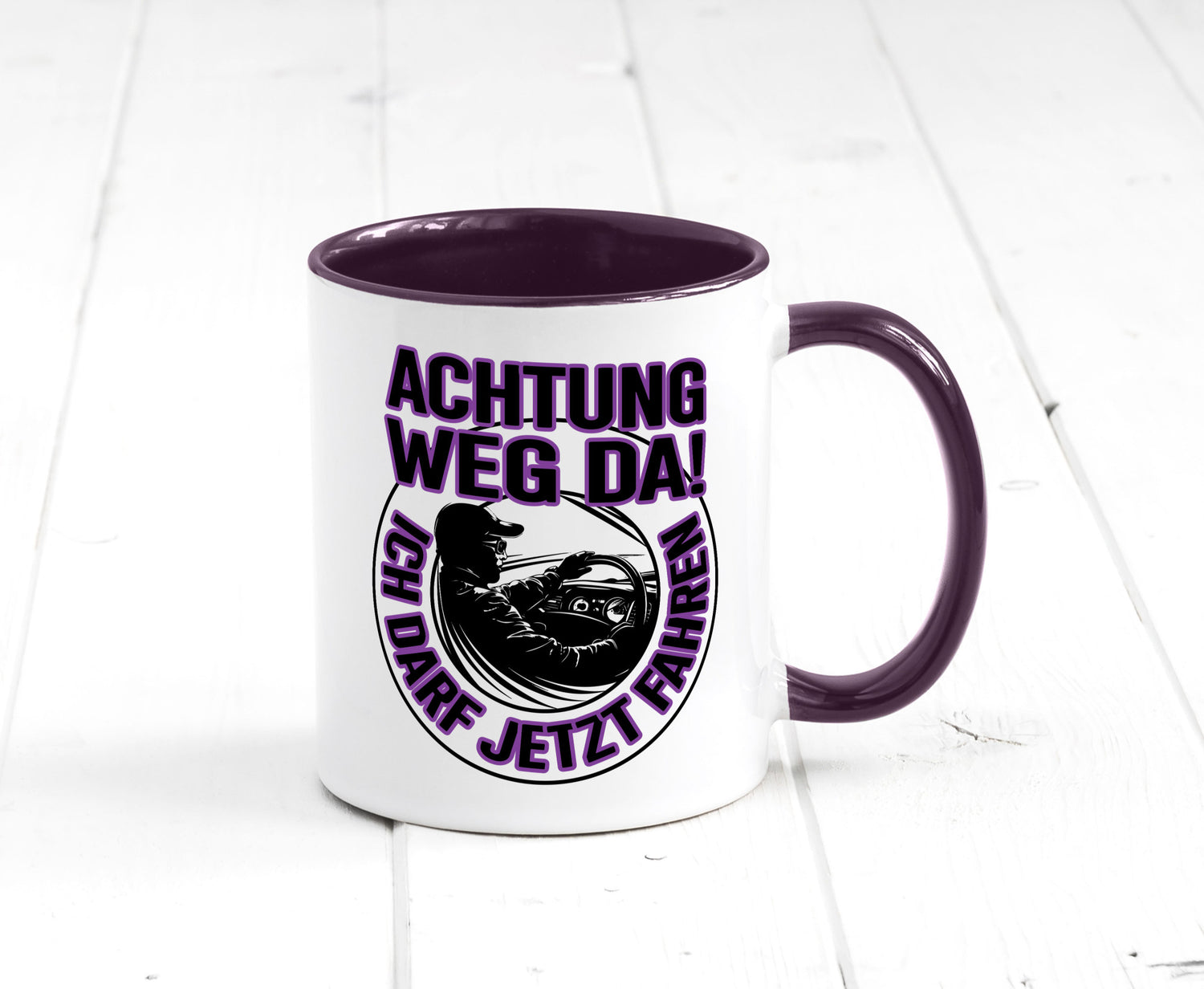 Achtung weg da ich darf jetzt Fahren | Führerschein lustig Humor Geschenkidee
