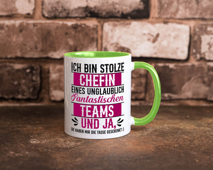 Stolze Chefin | Tolles Team Mitarbeiter lustig Arbeit Kollegen Büro Geschenk