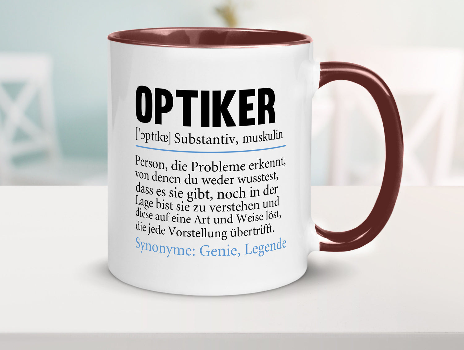 Optiker | Spruch Augenoptiker Beruf Humor v2 lustiger Geschenk Arbeit Kollegen