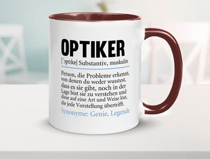 Optiker | Spruch Augenoptiker Beruf Humor v2 lustiger Geschenk Arbeit Kollegen