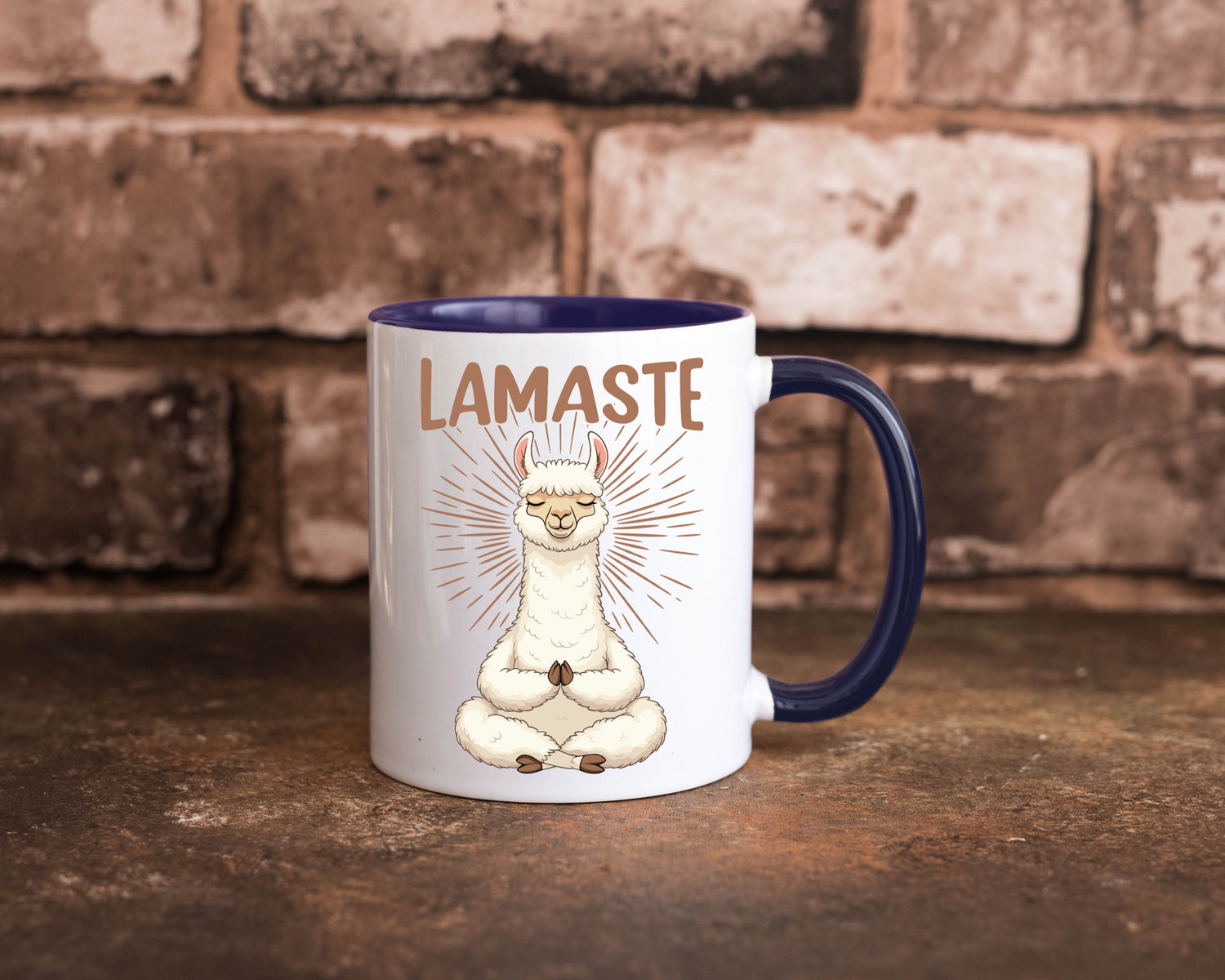 Lamaste | Lama Namaste lustiger Spruch Geschenk Humor Geschenkidee Tasse