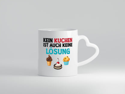 Kein Kuchen ist auch keine Lösung Geschenk Humor Geschenkidee lustiger Spruch