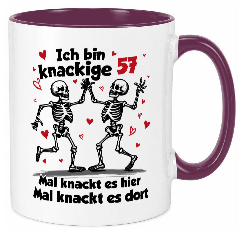 57. Geburtstag | Knackige 57 Ich bin alt lustig Geschenkidee Geschenk Tasse