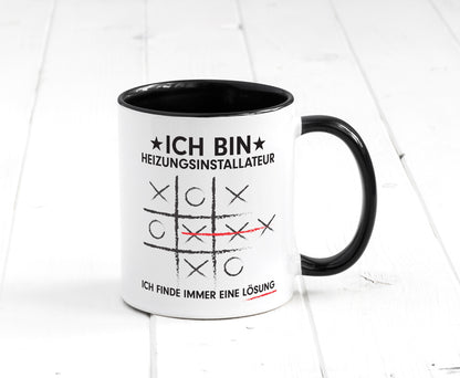 Löse Probleme: Heizungsinstallateur | Heizungsbauer Humor Geschenkidee Tasse