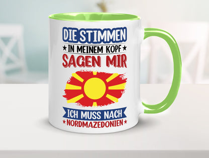 Nordmazedonien | Urlaub Stimmen in meinem Kopf Geschenk Humor Geschenkidee