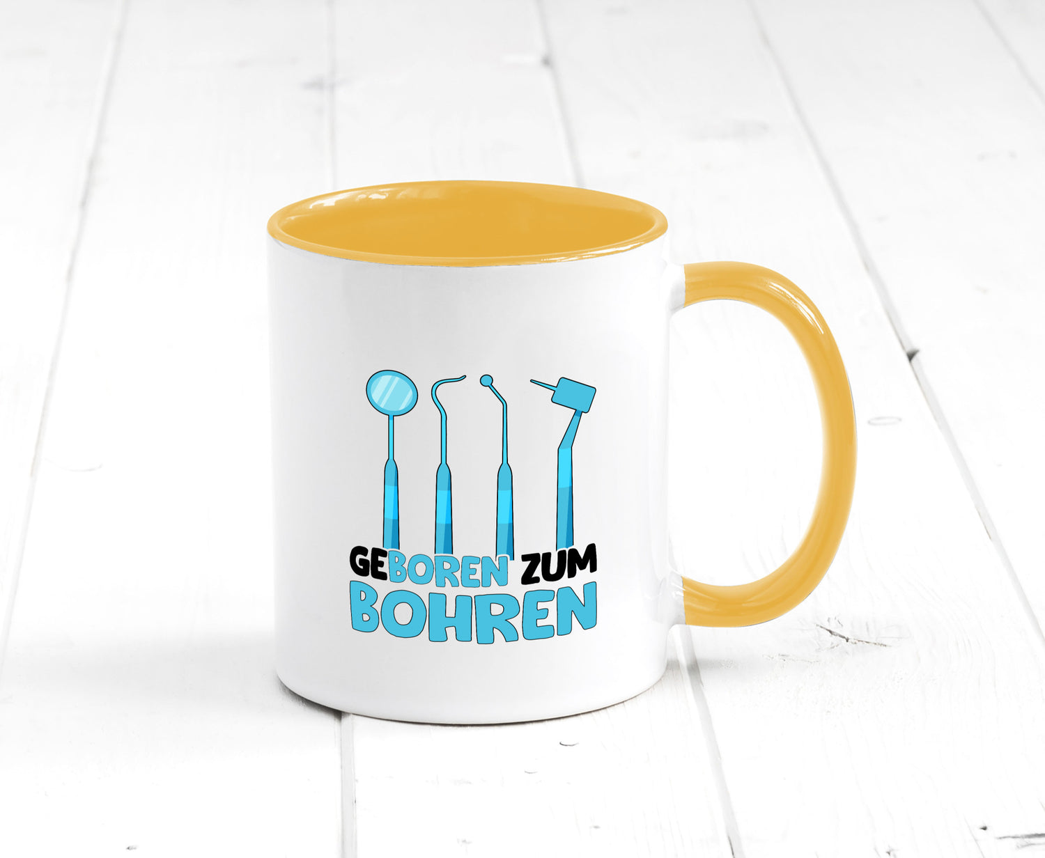 Geboren zum Bohren | Zahnarzthelferin Zahnarzt lustiger Spruch Geschenk Humor