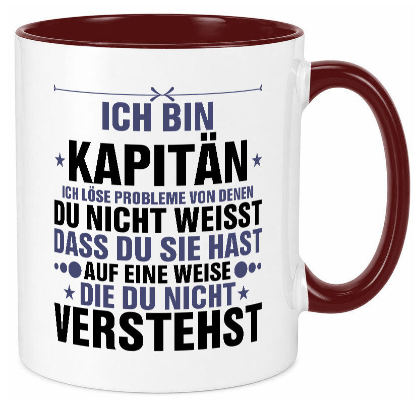 Löse Probleme: Kapitän | Schiffskapitän Schiff v2 Geschenk Humor Geschenkidee