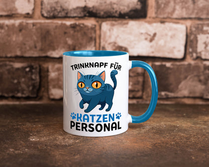 Katzen Personal | Katzenbesitzer Tasse Katze Humor vl2 Tierliebhaber